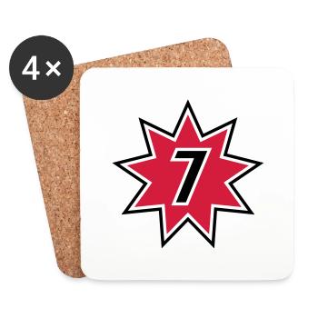 7 - Coasters (set of 4) - white - Front