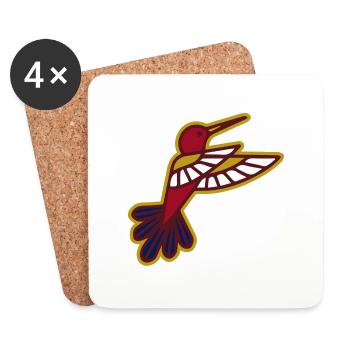 Bird of Egypt - Untersetzer (4er-Set) - Weiß - Vorne