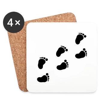 baby_fuesse__f1 - Coasters (set of 4) - white - Front