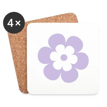 Spring_flower - Untersetzer (4er-Set) - Weiß - Vorne