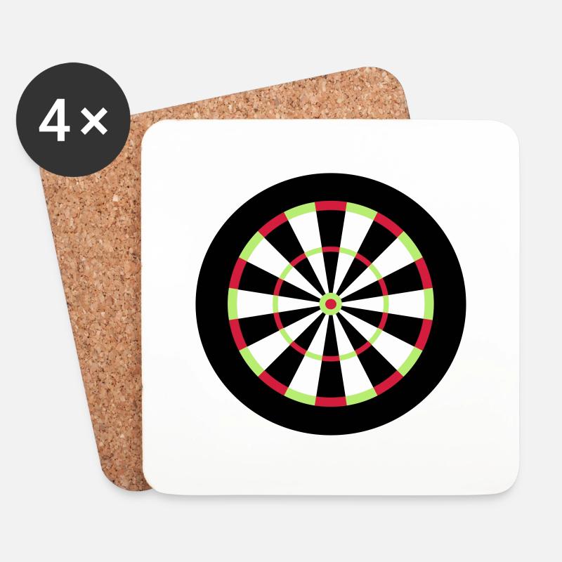 Darts - Untersetzer (4er-Set) - Weiß