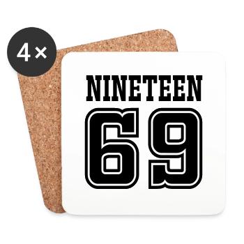 1969 - Untersetzer (4er-Set) - Weiß - Vorne