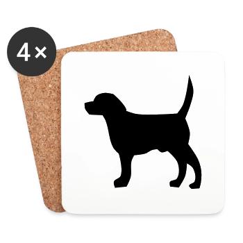 Cane - Dessous de verre (lot de 4) - blanc - Devant