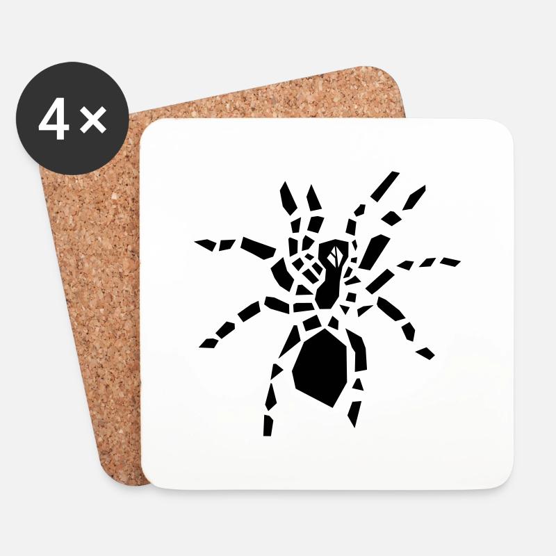 AD Tarantula - Untersetzer (4er-Set) - Weiß