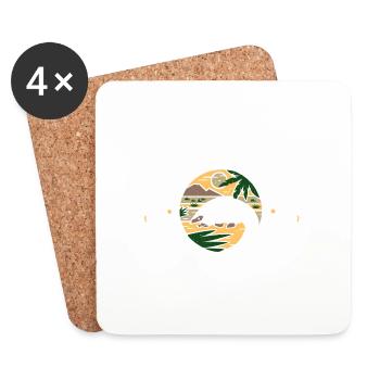 Save The Pangolin - Pangolins Lives Matter - Coasters (set of 4) - white - Front