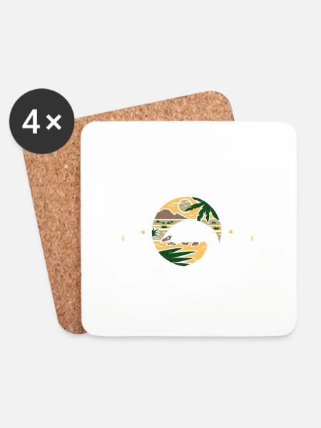 Save The Pangolin - Pangolins Lives Matter - Coasters (set of 4) - white