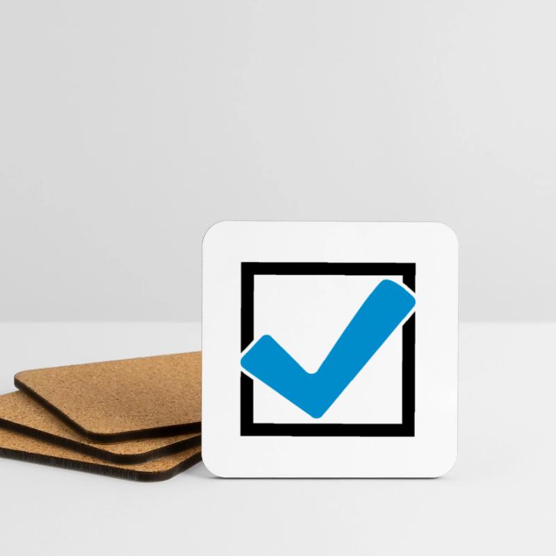 Rectangular hook logo Coasters (set of 4)