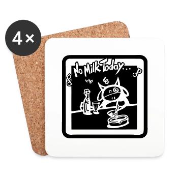 No milk today - Untersetzer (4er-Set) - Weiß - Vorne