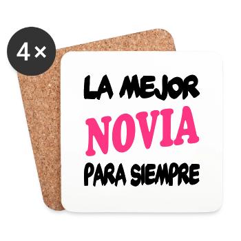 La mejor novia para siempre 111 - Untersetzer (4er-Set) - Weiß - Vorne