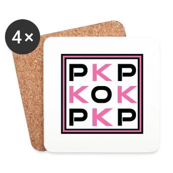 K-POP Lifestyle - Untersetzer (4er-Set) - Weiß - Vorne