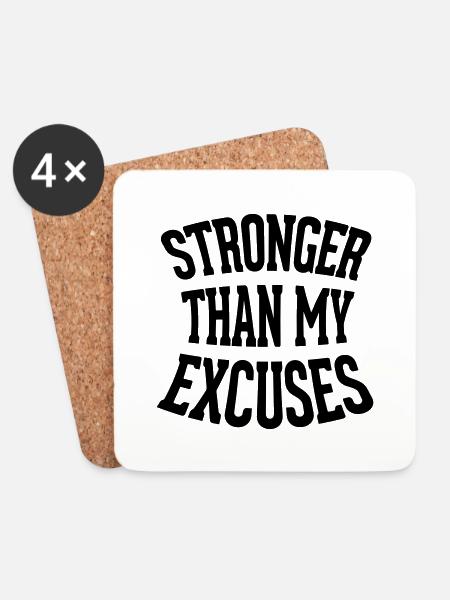 Strong - Coasters (set of 4) - white