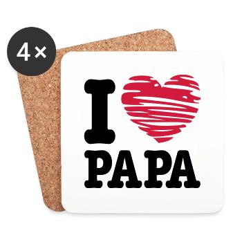 dad - Coasters (set of 4) - white - Front