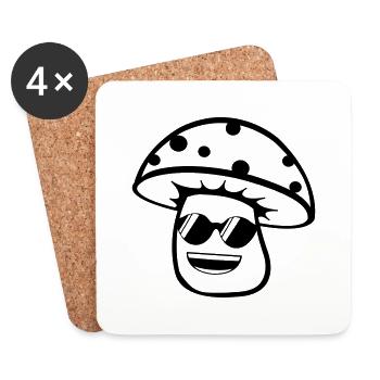 cooler_pilz_2 - Dessous de verre (lot de 4) - blanc - Devant
