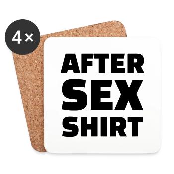 Sex - Sexy - Humor - Wife - Couple - Marriage - Coasters (set of 4) - white - Front