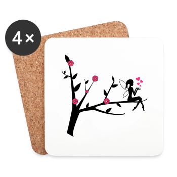 elfe_002 - Coasters (set of 4) - white - Front