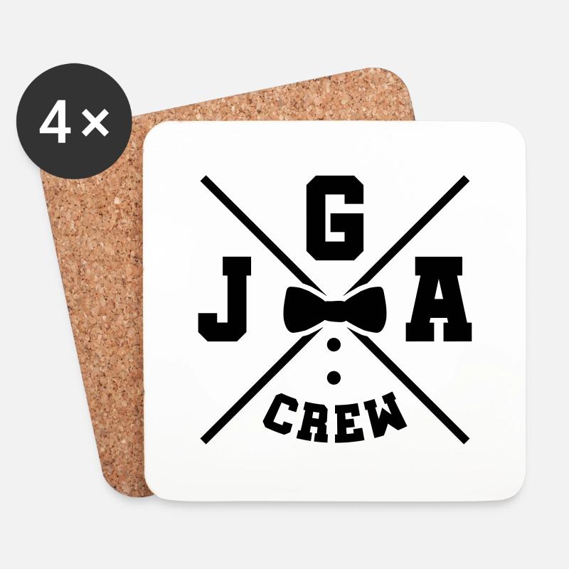 jga crew - Untersetzer (4er-Set) - Weiß