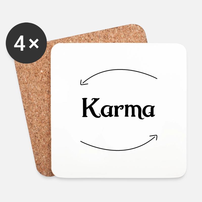 Karma - Untersetzer (4er-Set) - Weiß