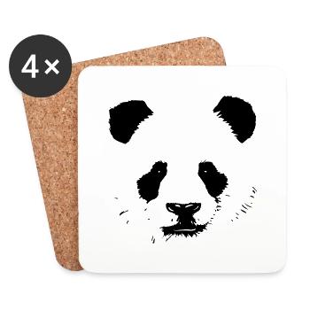 panda - Coasters (set of 4) - white - Front