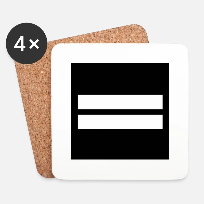 Lieutenant - Coasters (set of 4) - white