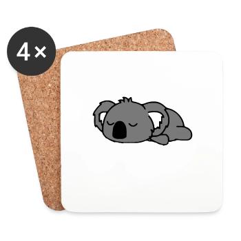 Just do nothing - Coasters (set of 4) - white - Front
