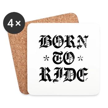 Motorcycle - Coasters (set of 4) - white - Front