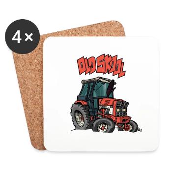 1015 OLD SKOOL - Coasters (set of 4) - white - Front