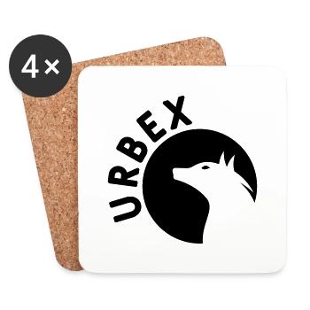 Urbex - Urban Exploration - Coasters (set of 4) - white - Front