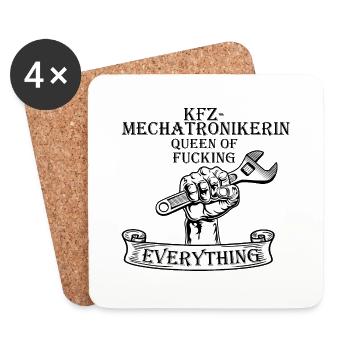 KFZ Mechatronikerin - Untersetzer (4er-Set) - Weiß - Vorne