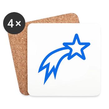 Falling Star Stern - Coasters (set of 4) - white - Front