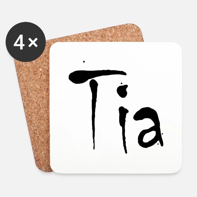 tia - Untersetzer (4er-Set) - Weiß