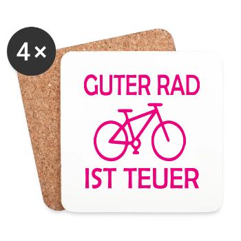 Fun Spaß Lustige - Untersetzer (4er-Set) - Weiß - Vorne
