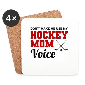 Hockey Mama - Untersetzer (4er-Set) - Weiß - Vorne