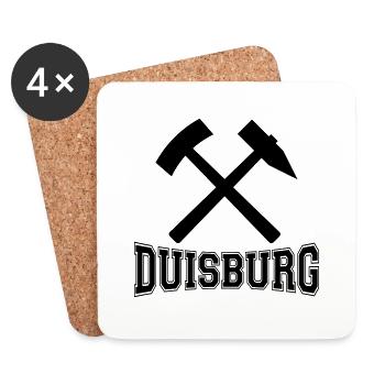 Duisbourg - Dessous de verre (lot de 4) - blanc - Devant