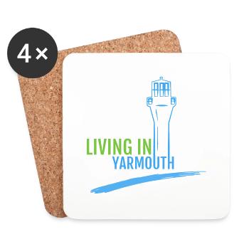GOWILD Living in Yarmouth - Coasters (set of 4) - white - Front