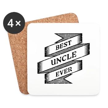 Best Uncle ever - Coasters (set of 4) - white - Front