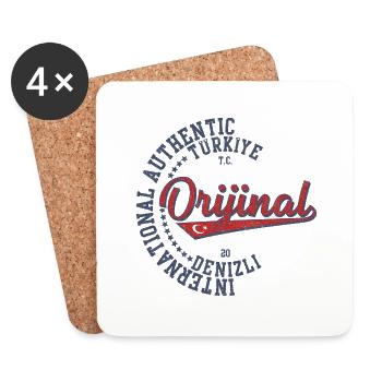 Denizli - Coasters (set of 4) - white - Front