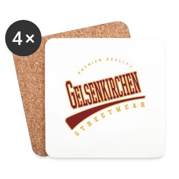Gelsenkirchen Deutschland College High School - Untersetzer (4er-Set) - Weiß - Vorne