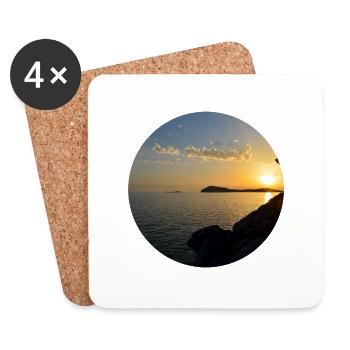 Sunset photo - Coasters (set of 4) - white - Front