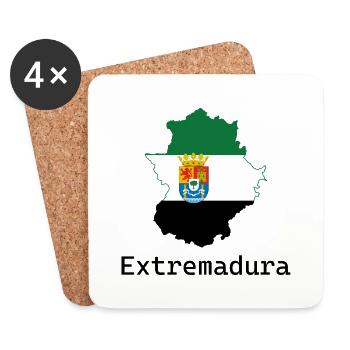 Extremadura - Coasters (set of 4) - white - Front