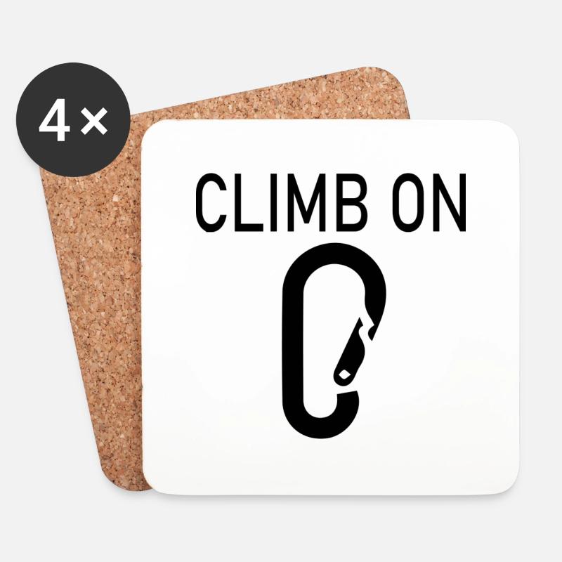 climbing - Untersetzer (4er-Set) - Weiß