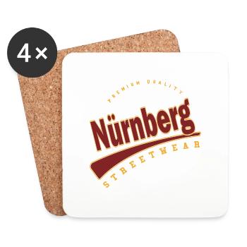 Nuremberg Germany College High School Style - Coasters (set of 4) - white - Front