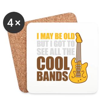 I may be old - Untersetzer (4er-Set) - Weiß - Vorne
