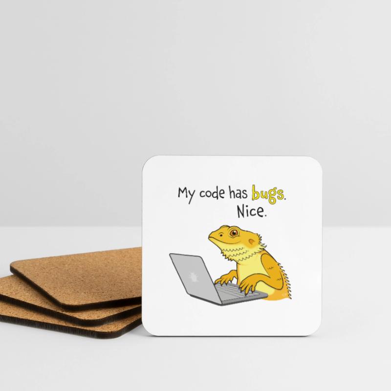 Lizard coding Coasters (set of 4)