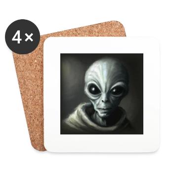 Alien - Coasters (set of 4) - white - Front
