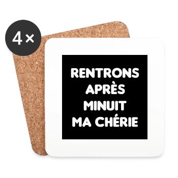 Streetwear RAM - Dessous de verre (lot de 4) - blanc - Devant