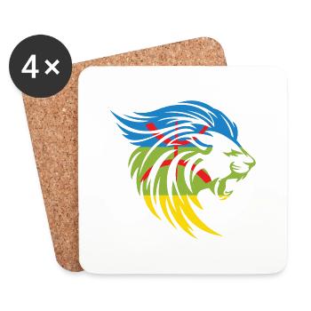 AMAZIGH SYMBOL BERBER Z IMAZIGHEN - Untersetzer (4er-Set) - Weiß - Vorne