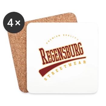 Regensburg Germany College High School Style - Coasters (set of 4) - white - Front