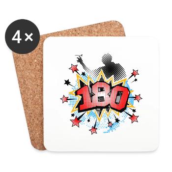 Dart - Coasters (set of 4) - white - Front