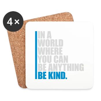 you can be kind - Coasters (set of 4) - white - Front