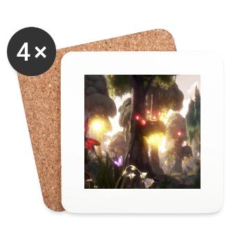 Magical forest - Coasters (set of 4) - white - Front